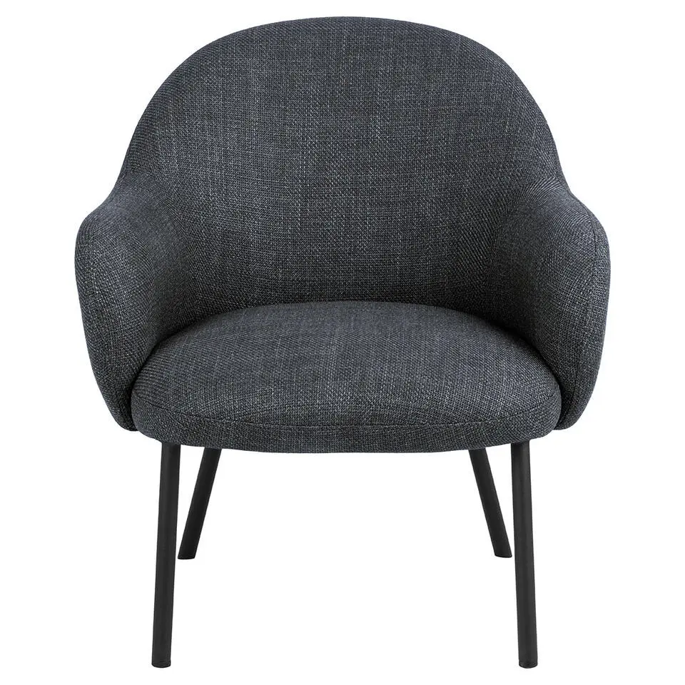 Fauteuil Grijs - Zithoogte 43cm - 70x75x75cm - Rollo