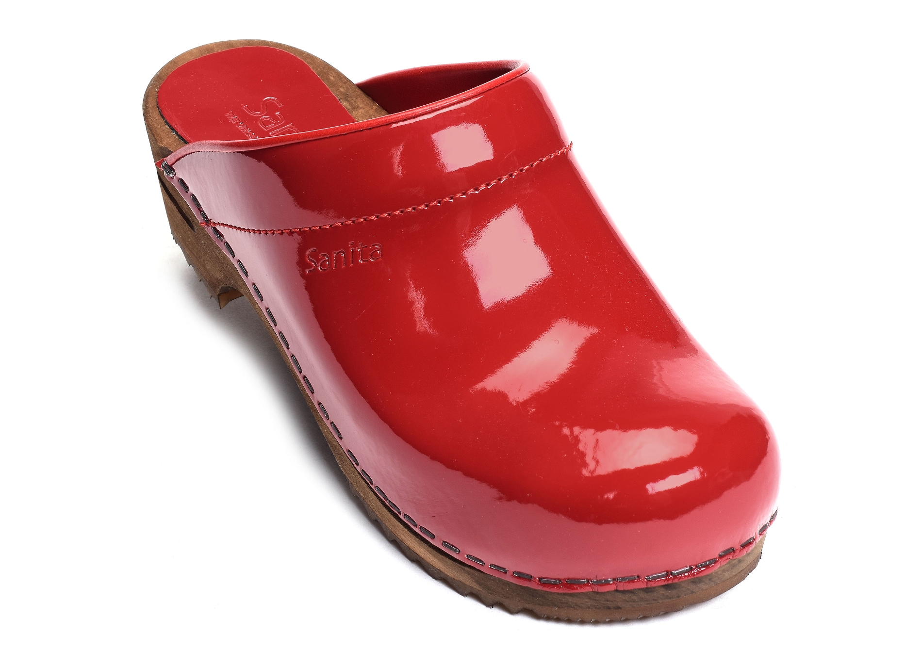 Wood classic verni rouge