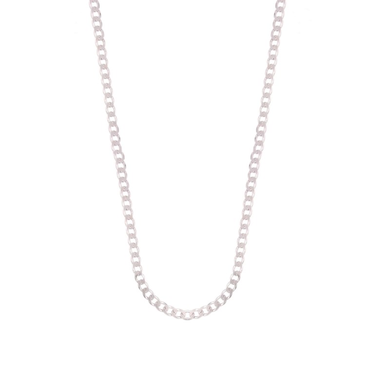 Collier Argent 925 - Maille Gourmette 50cm - Homme