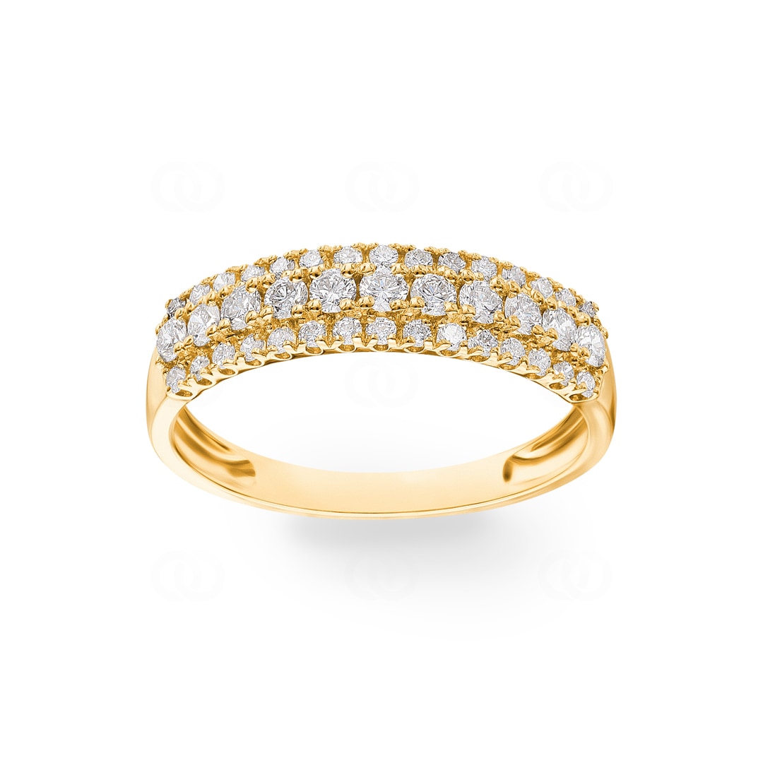 0.52 Karat Diamantring 750/18 K Gelbgold