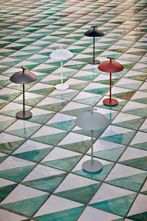 Kartell Mini Geen-A tafellamp oplaadbaar LED wit