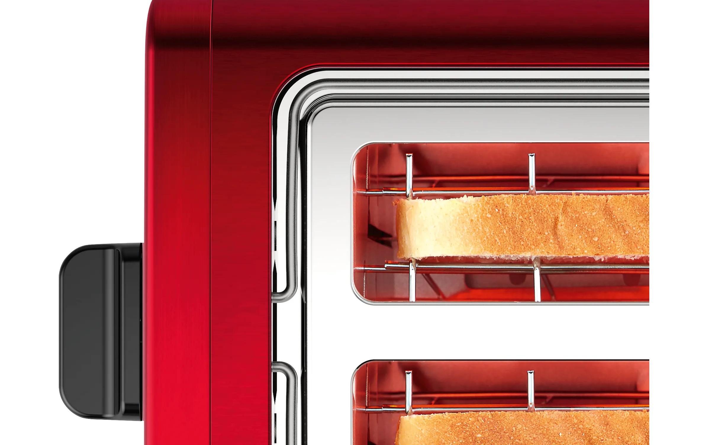 Toaster DesignLine TAT3P424DE Anthrazit/RotKlassischer Toaster