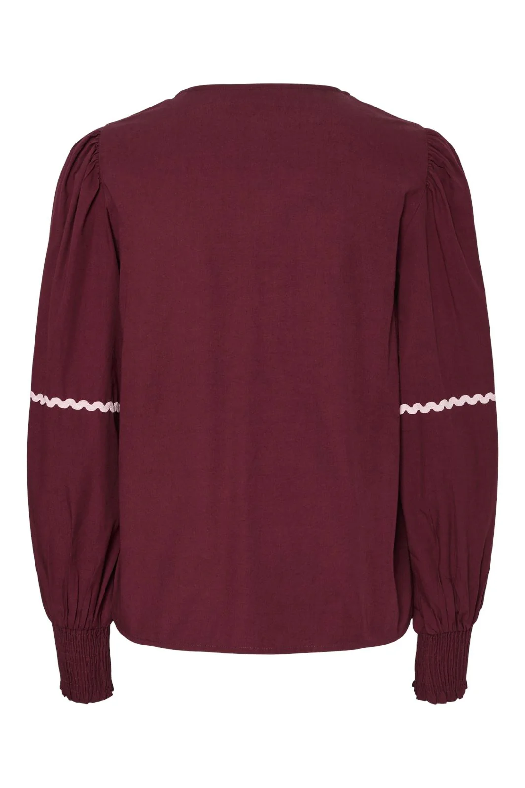 Pieces Pcnervia Ls Tie Top 4824653 tawny port pink a boo