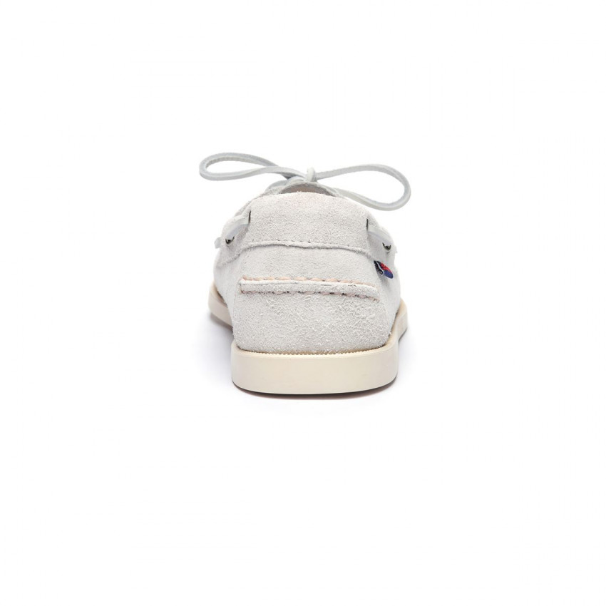 DOCKSIDES PORTLAND FLESH OUT White-Chaussures bateau pour homme en suede Portland