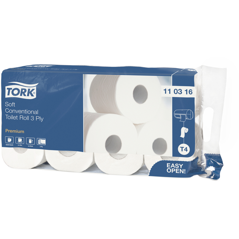 Tork Toilettenpapier Premium T4, 3-lagig, 8 Rollen