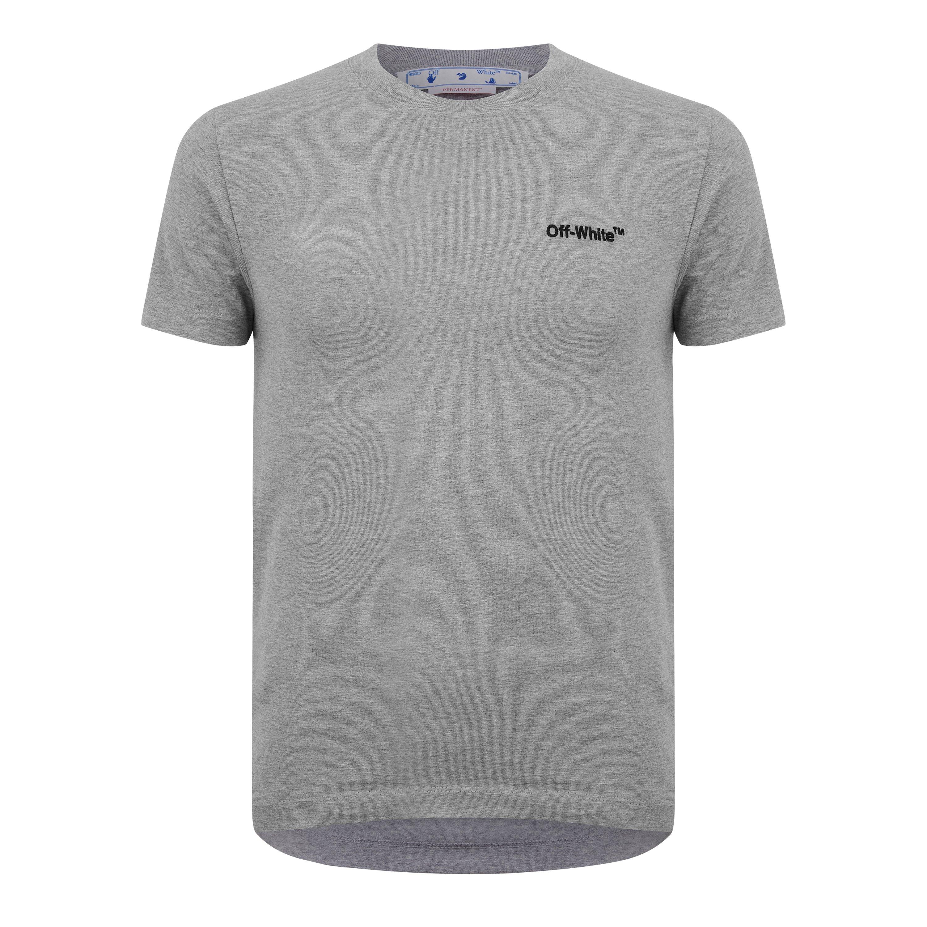 Off White Helvetica Logo Slim T-Shirt