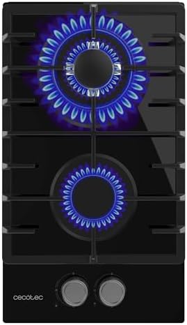 Cecotec Plaque à gaz Bolero Squad G 4200S Glass Black. Plaque à gaz avec 4 feux, finition verre noir, puissance 8000W, grilles individuelles et allumage électrique avec sécurité des vannes. : Cuisine et Maison