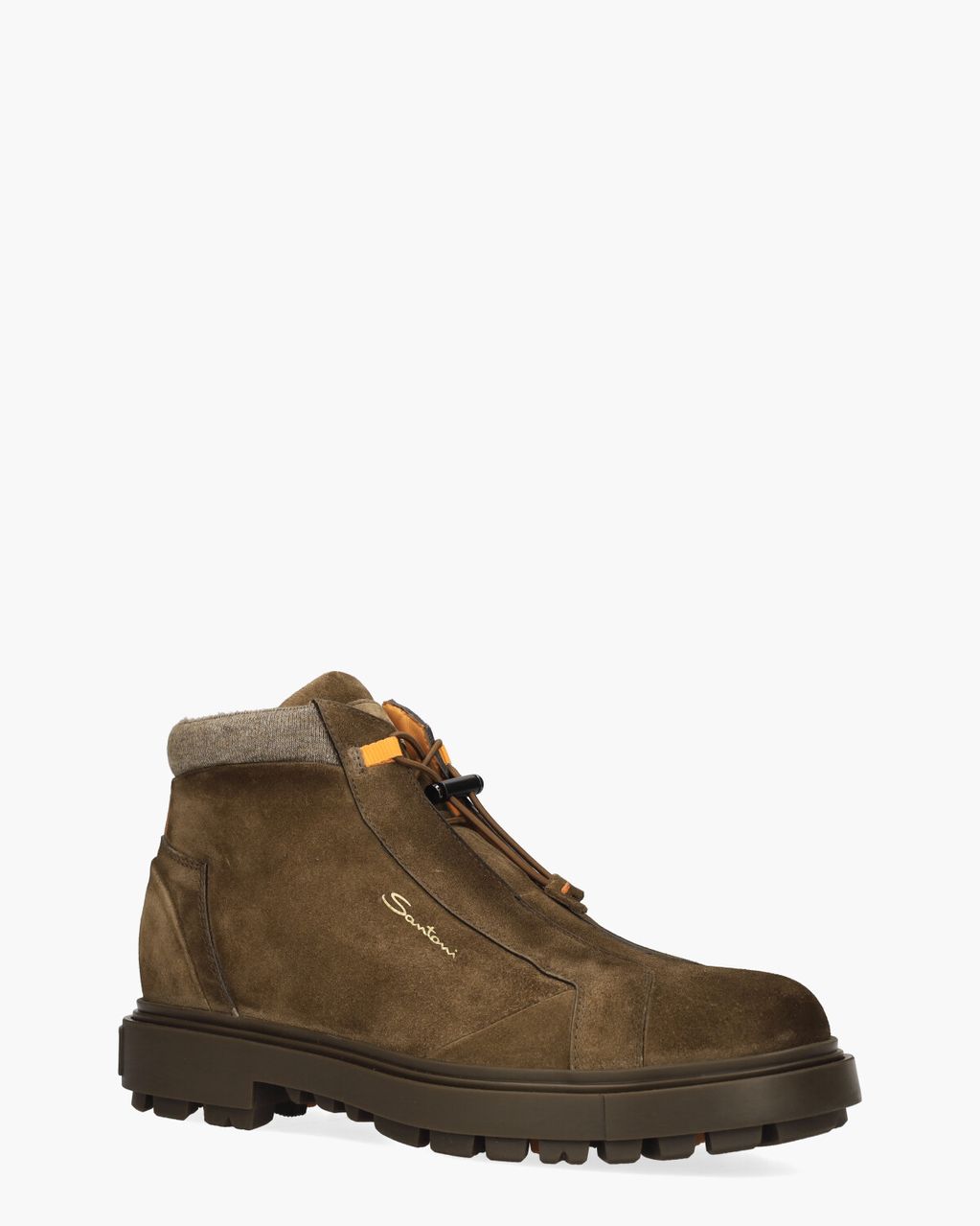 Santoni 18972 Bruin Heren Veterboots