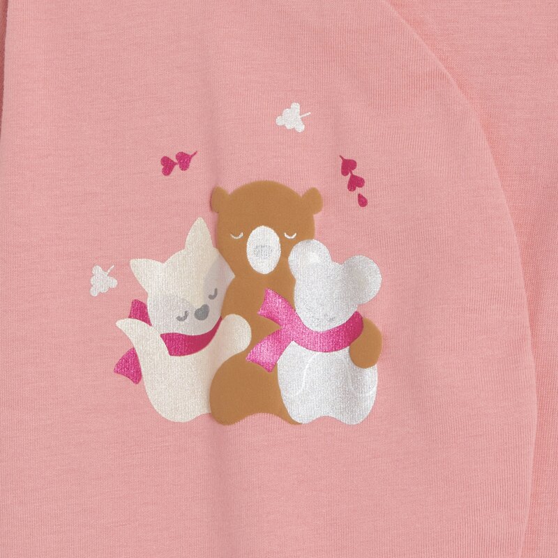 Dors-bien jersey câlin rose bébé fille Rose