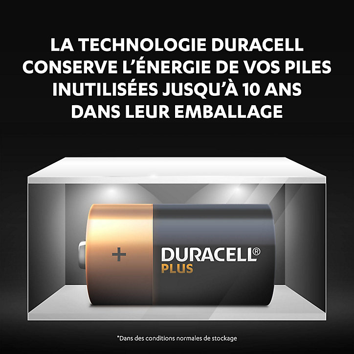 Pile alcaline C (LR14) Duracell Plus, lot de 2