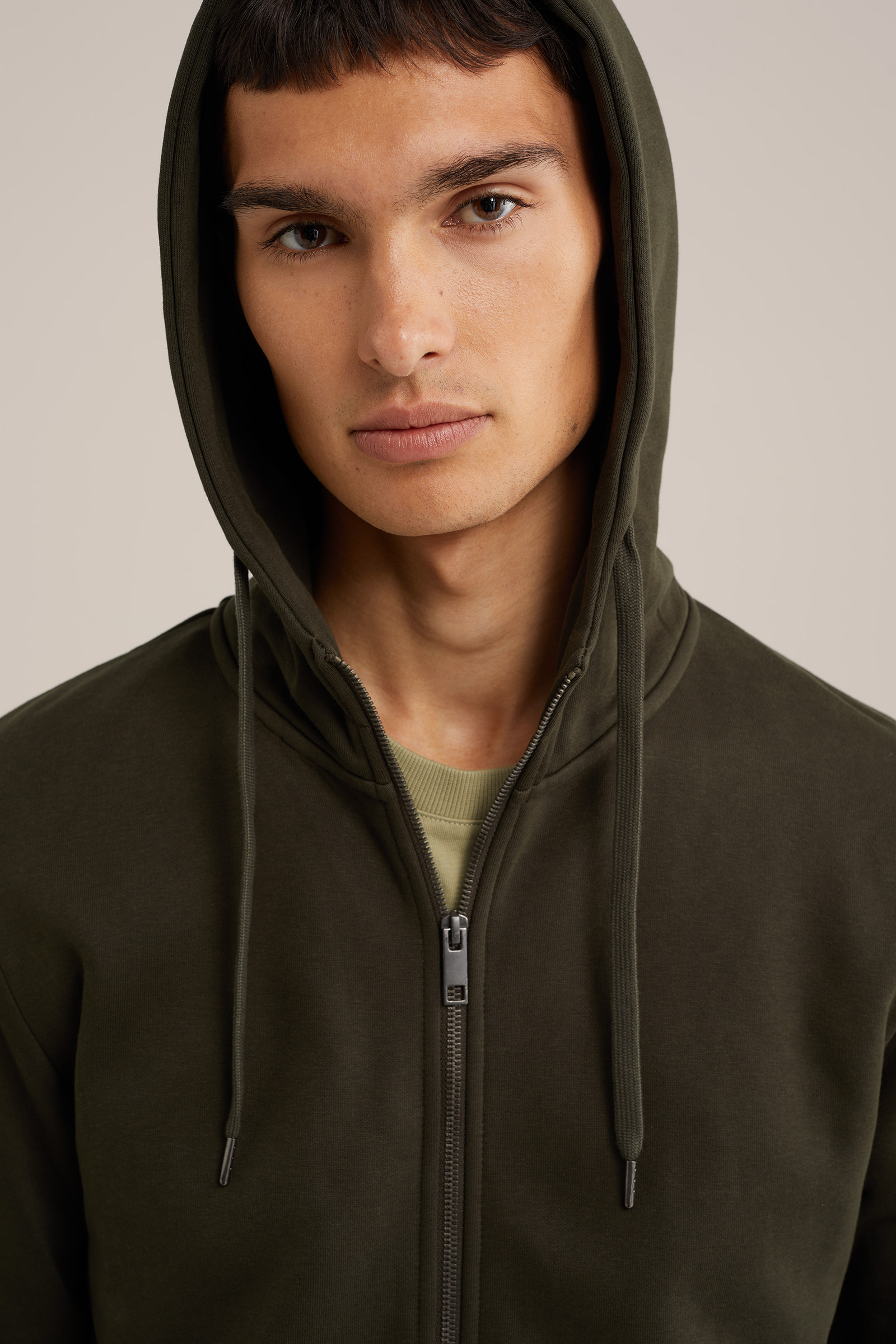 sweatvest WE Fashion Donkergroen