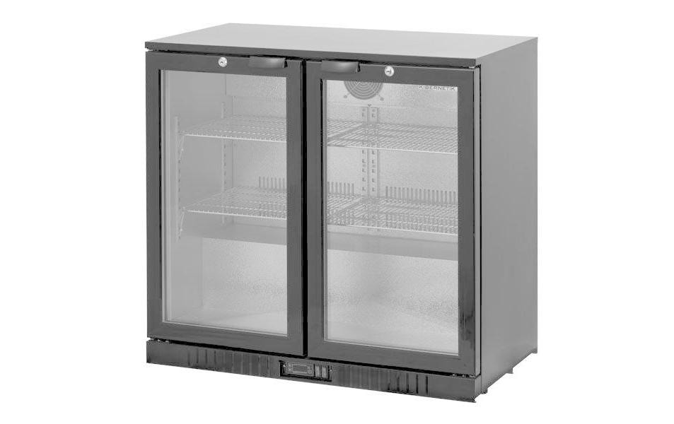 Gewerbekühlschrank Gastro 208L Mitte<br>Abschliessbarer Getränke- und Barkühlschrank