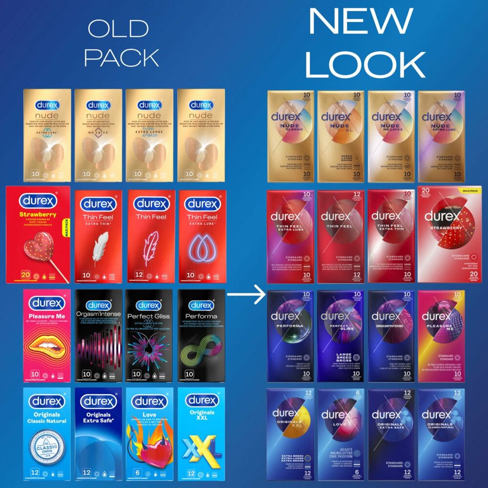 Durex - Nude Extra Lube Condooms 10 stuks & Thin Feel extra Lube 10 stuks - Pakket