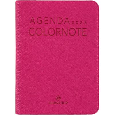 Agenda Colornote - 1 semaine sur 2 pages - 7,5 x 10,5 cm - fuchsia - Oberthur