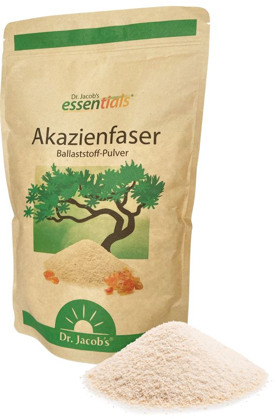 DR. JACOB'S Akazienfaser pur<br>500 g, Beutel, Pulver, natürliche Ballaststoffe
