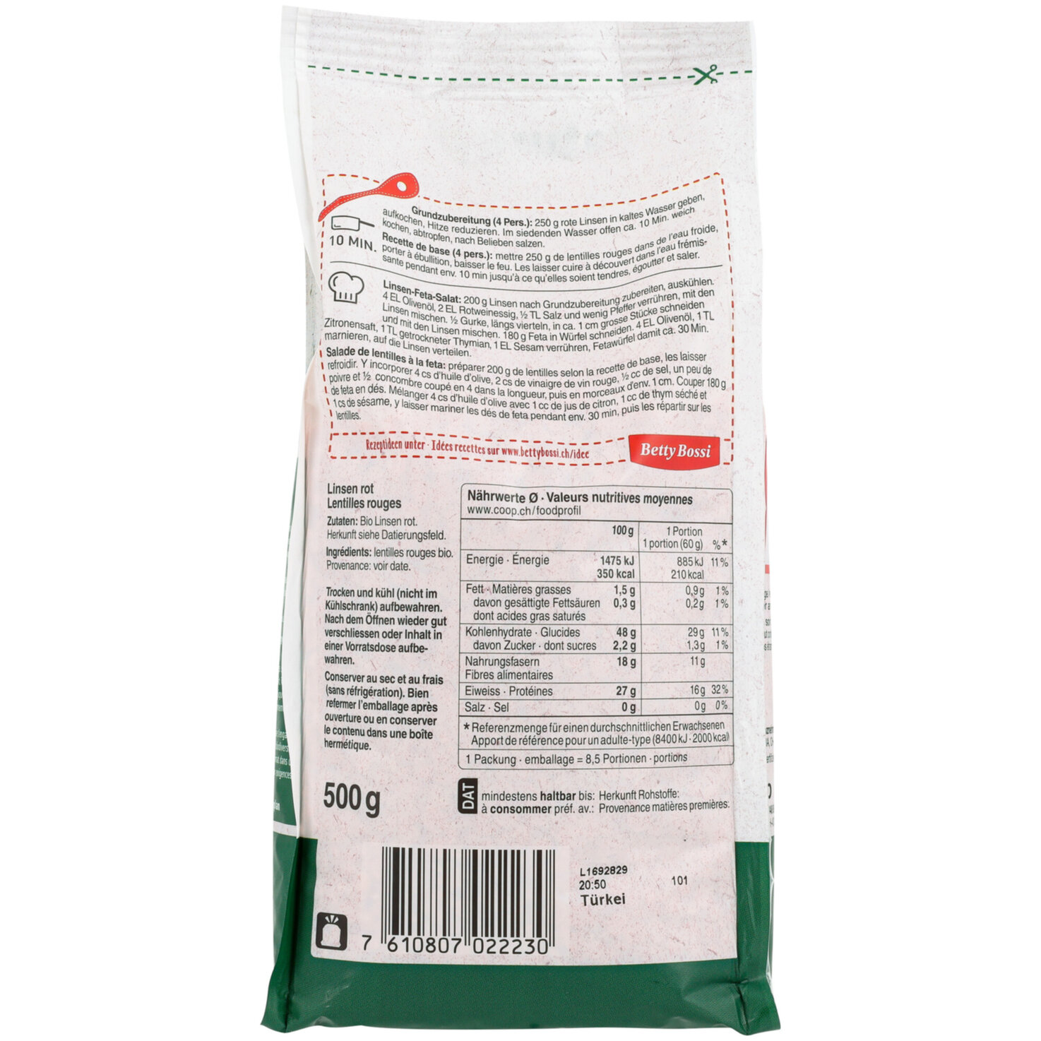 Naturaplan Bio Linsen rot