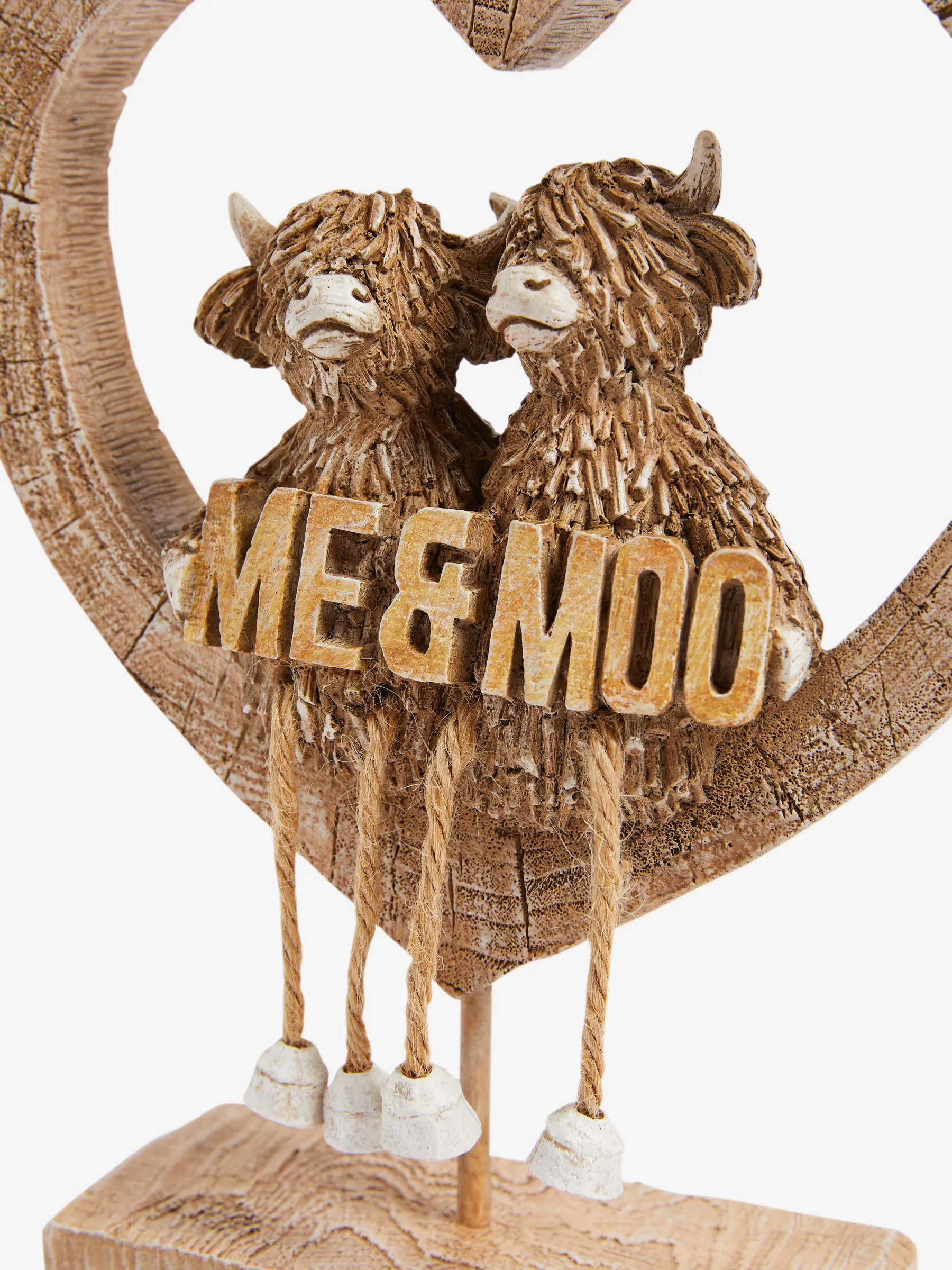 Me and Moo Hamish The Highland Cow hartdecoratie