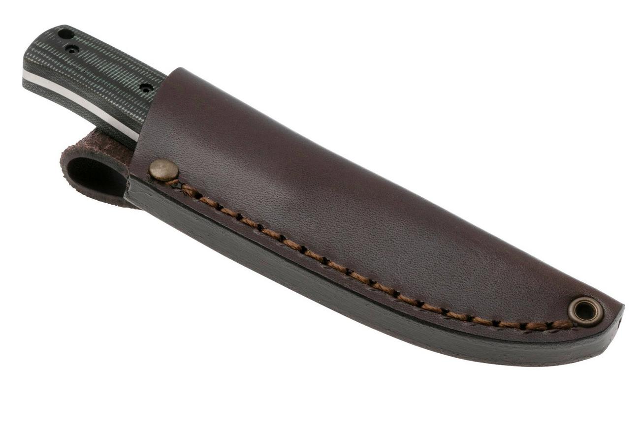 Brisa Pk70Fx 463 12C27 Scandi, Hunters Green Micarta, vaststaand mes