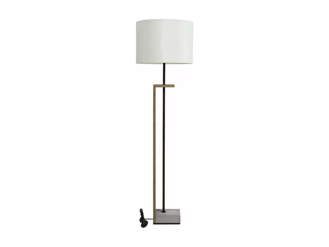 Lampadaire bois et béton Bois Marron - Chic Interior's