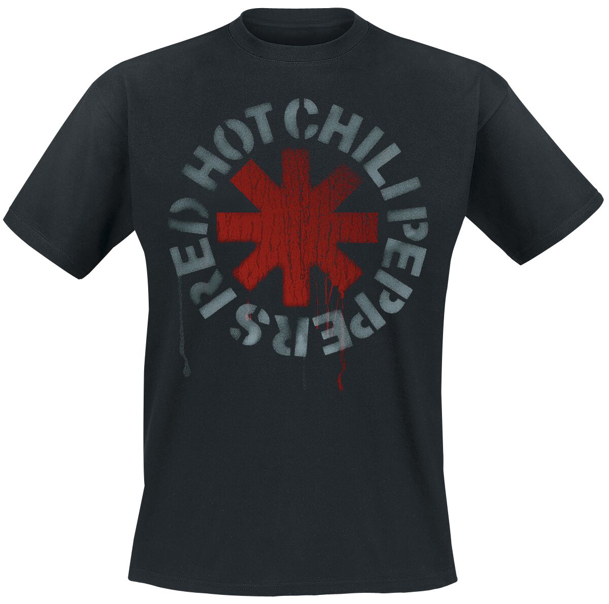 Stencil Black | Red Hot Chili Peppers T-Shirt Manches courtes
