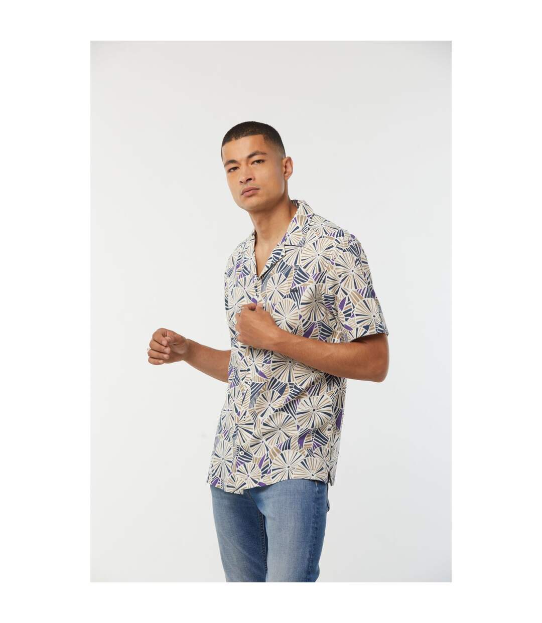 Chemise manches courtes coton relax DOSTY