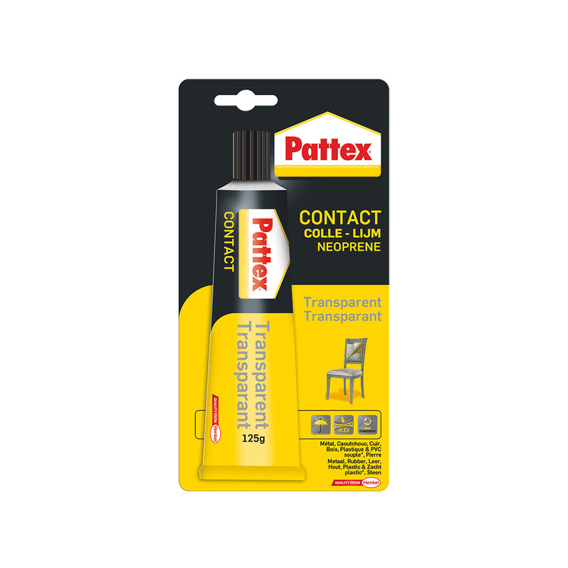 Pattex PRO contactlijm transparant Tube 125g