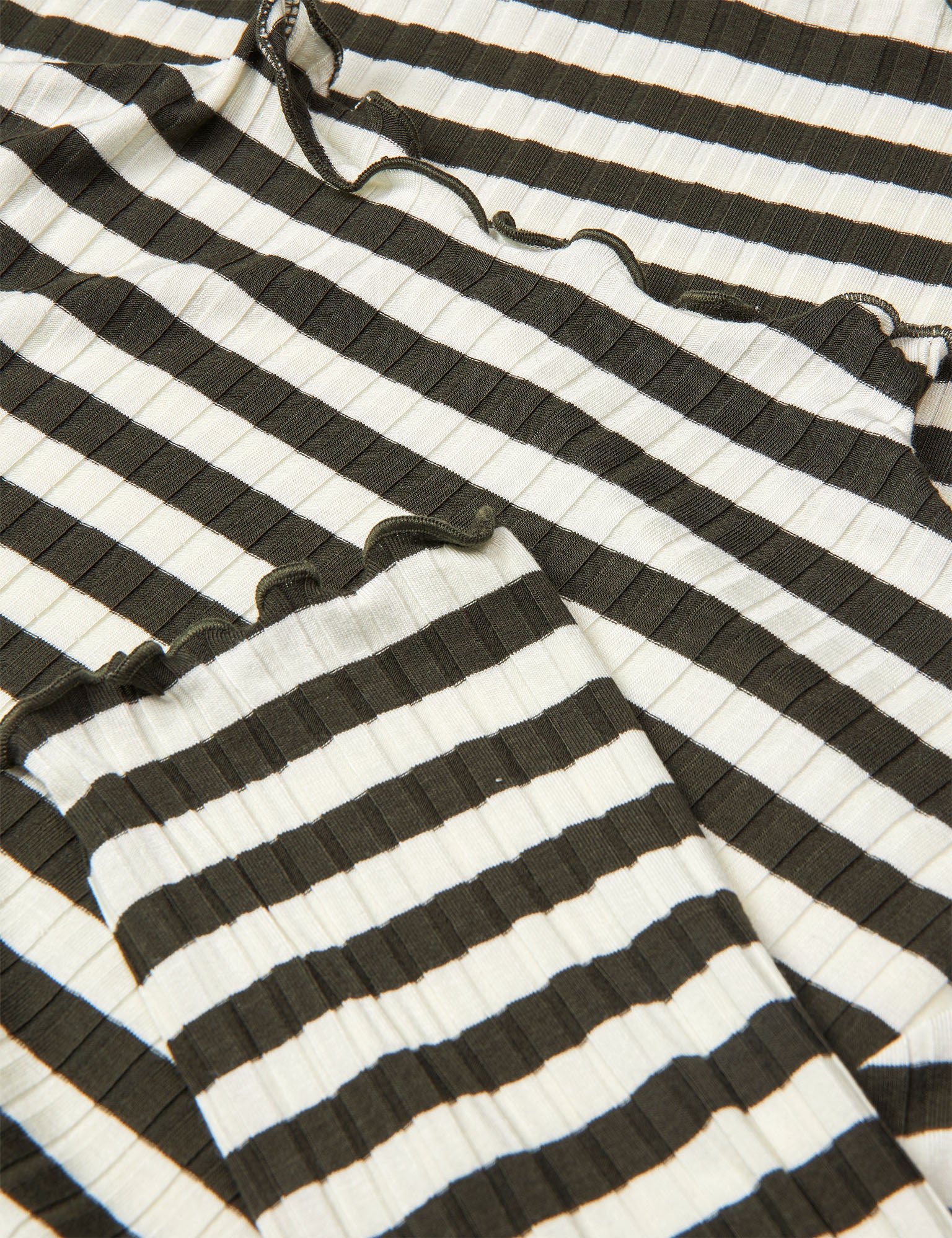 Mads Nørgaard  5X5 Stripe Trutte langærmet t-shirt - Rosin/Vanilla Ice
