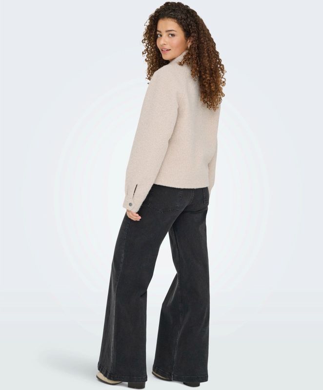 Only - Onlmalo Boucle Jacket - Damesjas - Pumice Stone/Melange