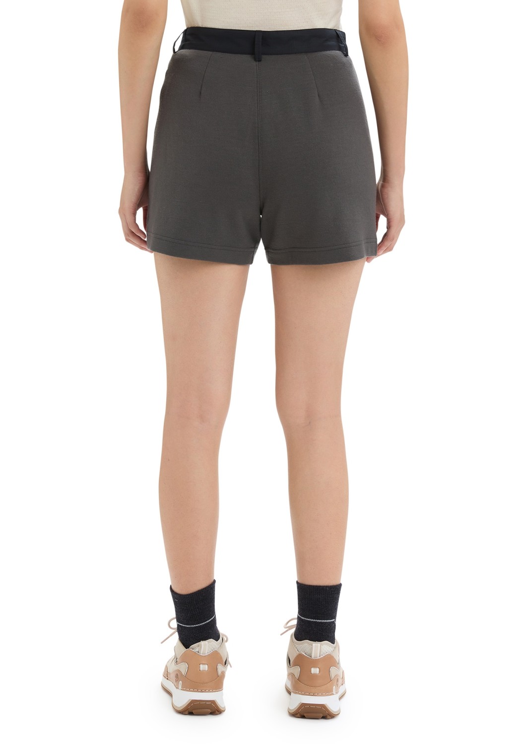 Icebreaker Damenshorts IB x Timberland Merino Terry Chino Shorts Onyx/Black