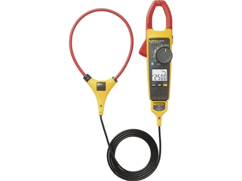 Fluke 376 FC, LCD, CAT III 1000V, CAT IV 600V, 395 g, Gul