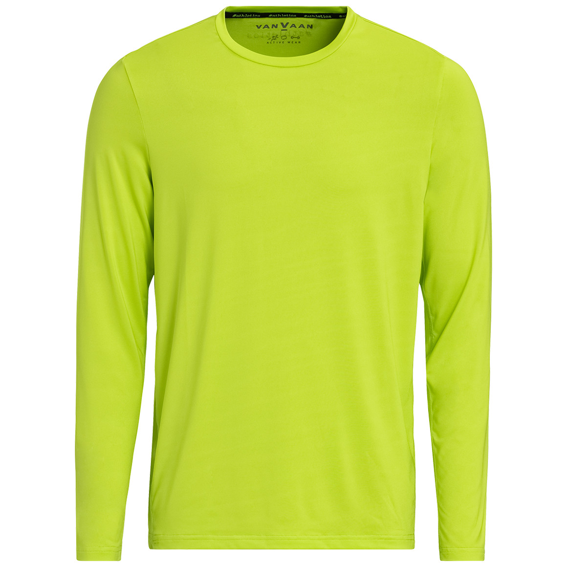 VanVaan Herren Sport-Langarmshirt im Basic-Look hellgrün