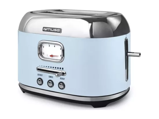 Muse Grille-pains 2 fentes 1000w bleu - MS-120VB