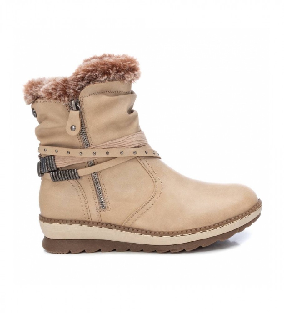Botas de cano curto Refresh 170416 bege