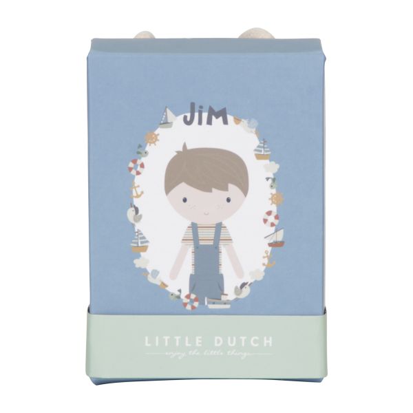 Little Dutch Vintage Sunny Stripes Knuffelpop - Jim - 10 cm