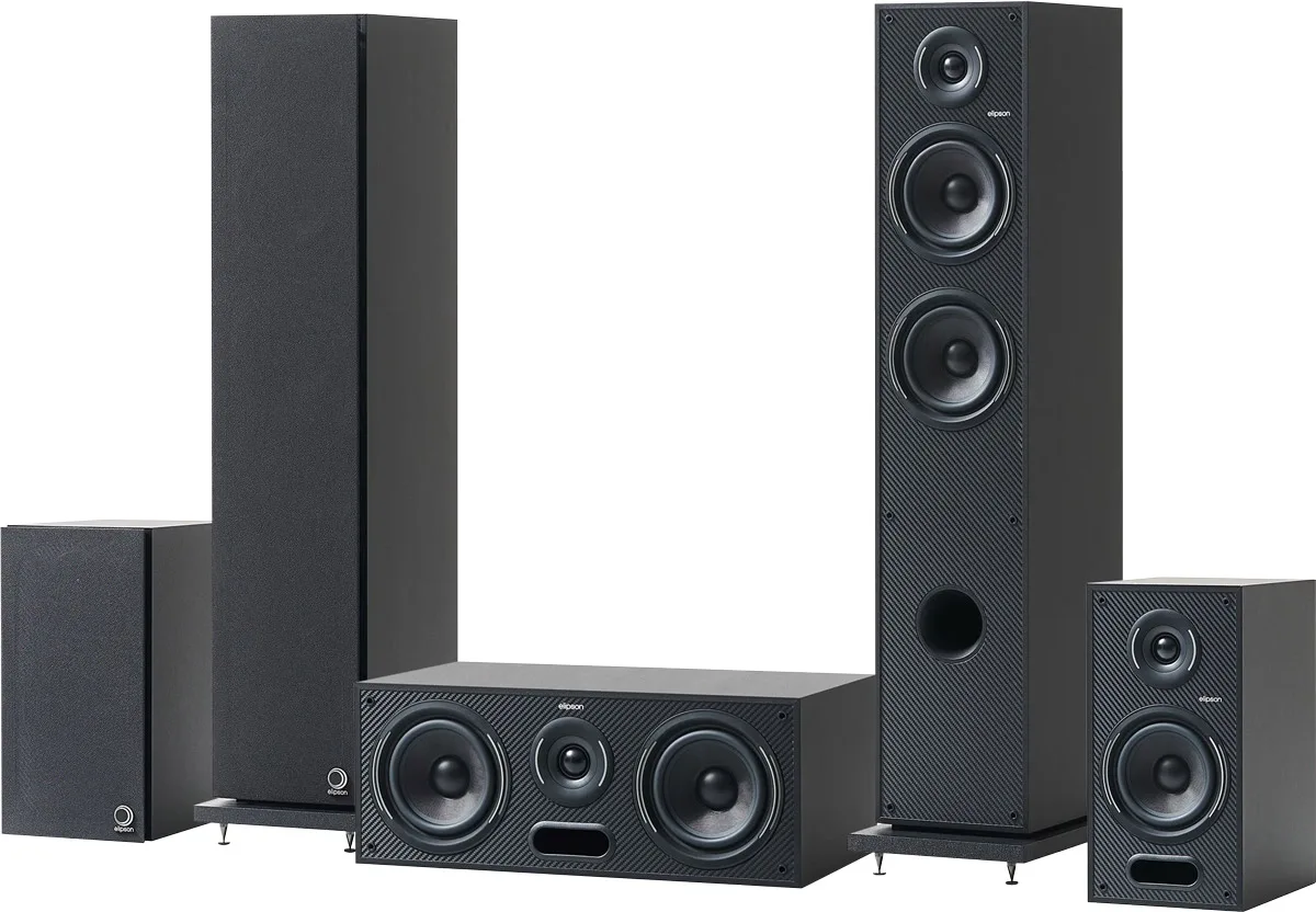 Elipson Horus 11F HCM 5.0 Noir carbone Packs enceintes grand spectacle
