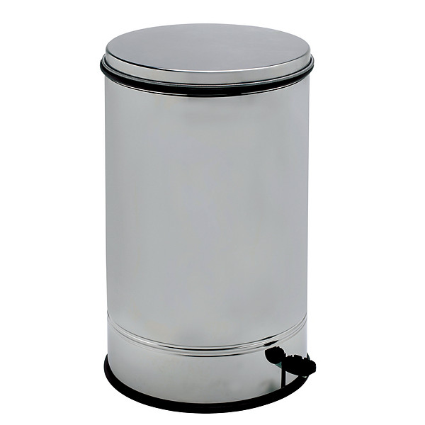 Poubelle à pédale en inox 60 litres