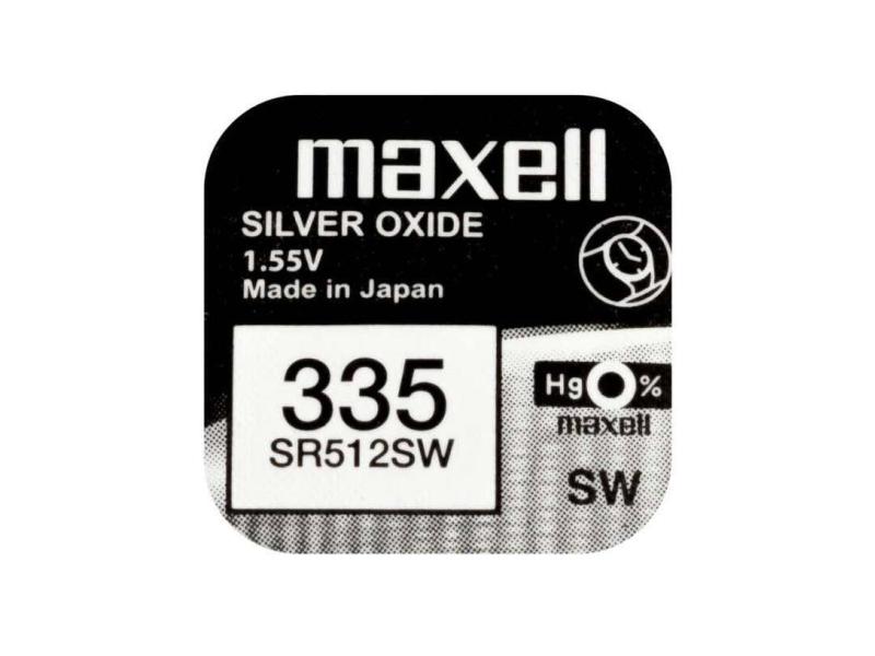Maxell Europe LTD. Knopfzelle 335 SR512SW , 10 Stück Typ SR512SW (335), 1 Stück