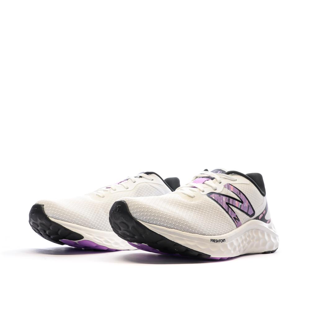 New Balance Chaussures de Running Blanc/Violet Femme New Balance Fresh Foam Arishi