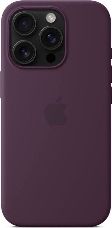 Apple Silicone Backcover MagSafe voor de iPhone 16 Pro Max Plum