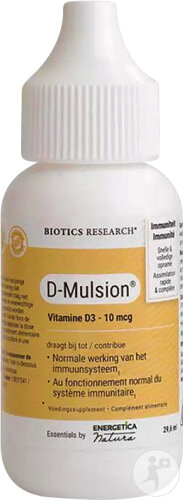 Energetica Natura D-Mulsion Émulsion Gouttes Flacon 29,6ml