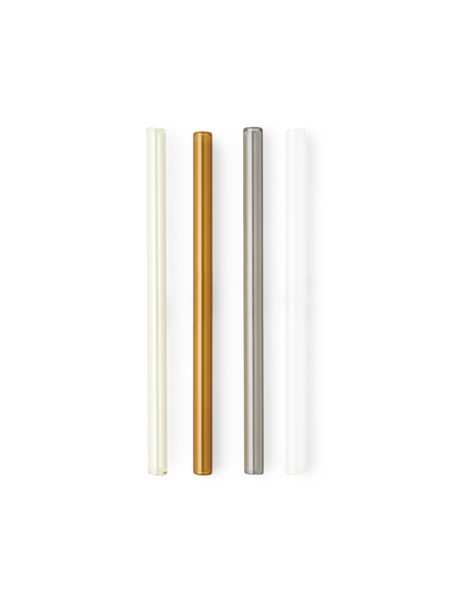 Sugerør af glas 4-pak | Glas. 14 cm. 4 stk. | Multi