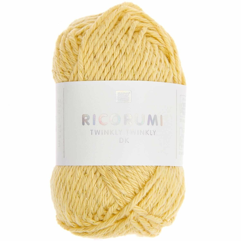 Pelote de coton ricorumi 25 g - jaune