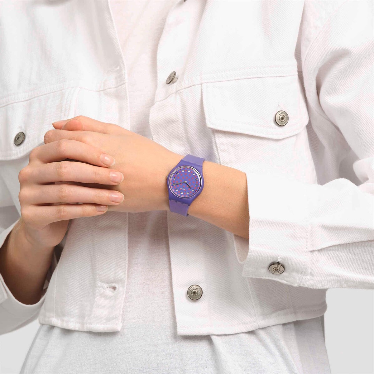 Montre femme SWATCH Perfect Plum