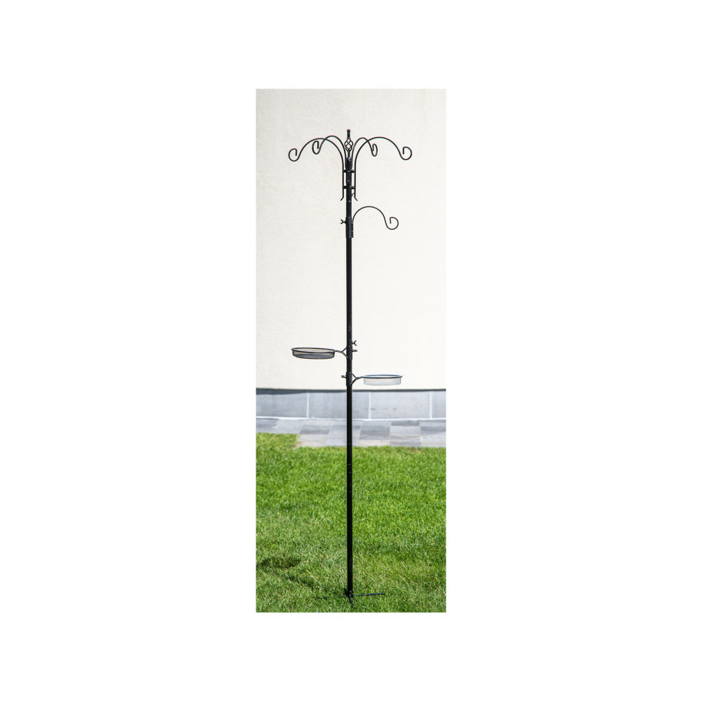 Station alimentation holly noir h 2 mètres pour oiseaux