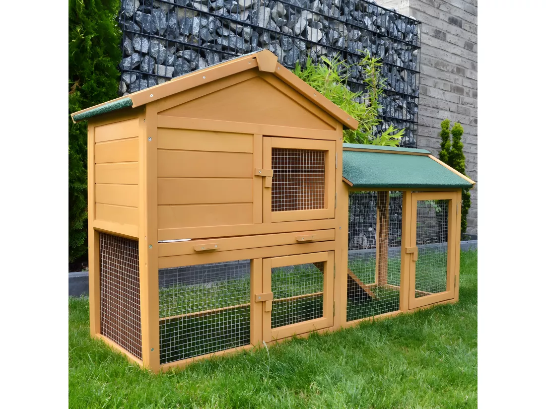 Cage Clapier Enclos lapin 145x53x86 cm Modele: 001 Villa Lapin BB LOISIR
