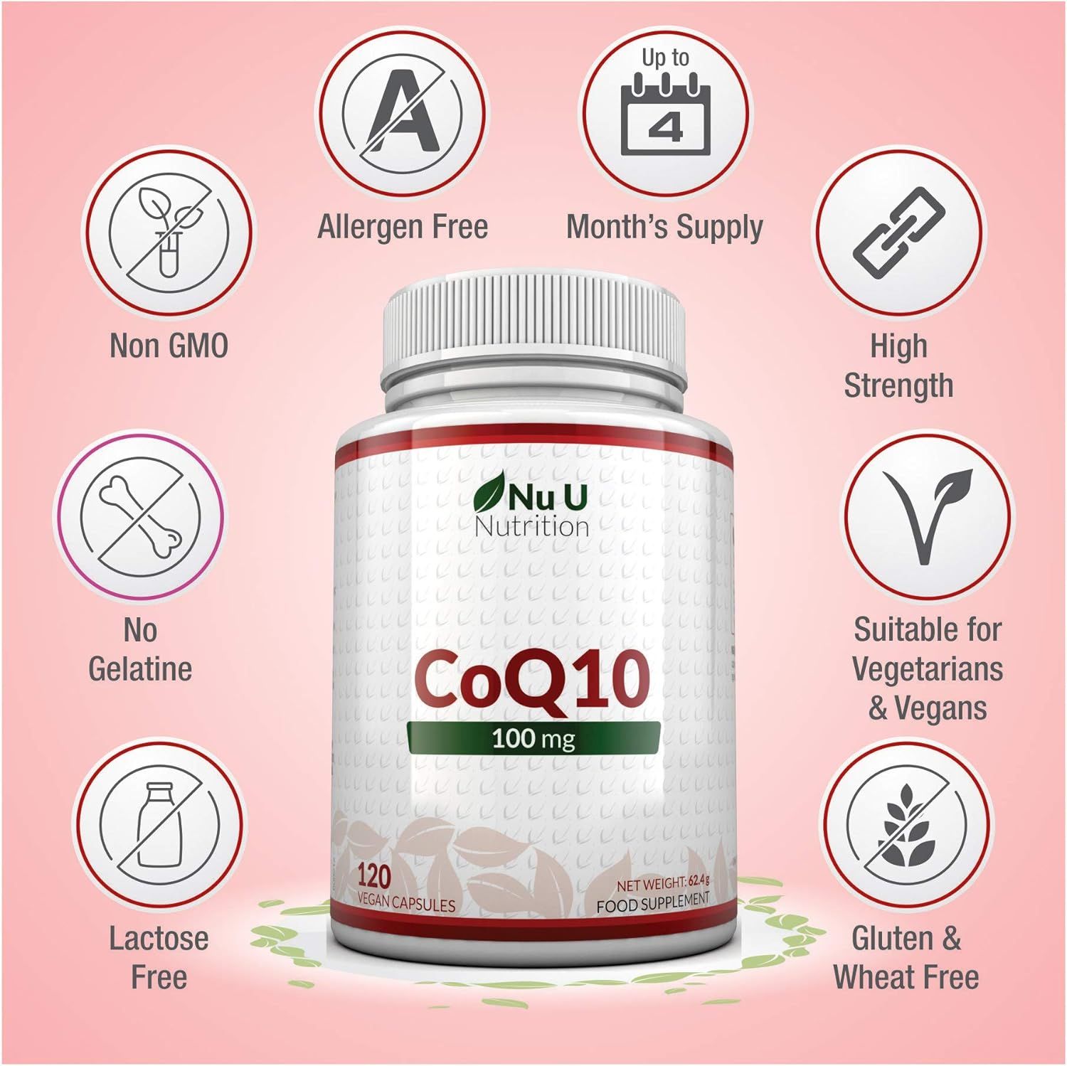 Nu U Nutrition Coenzym Q10 100 mg