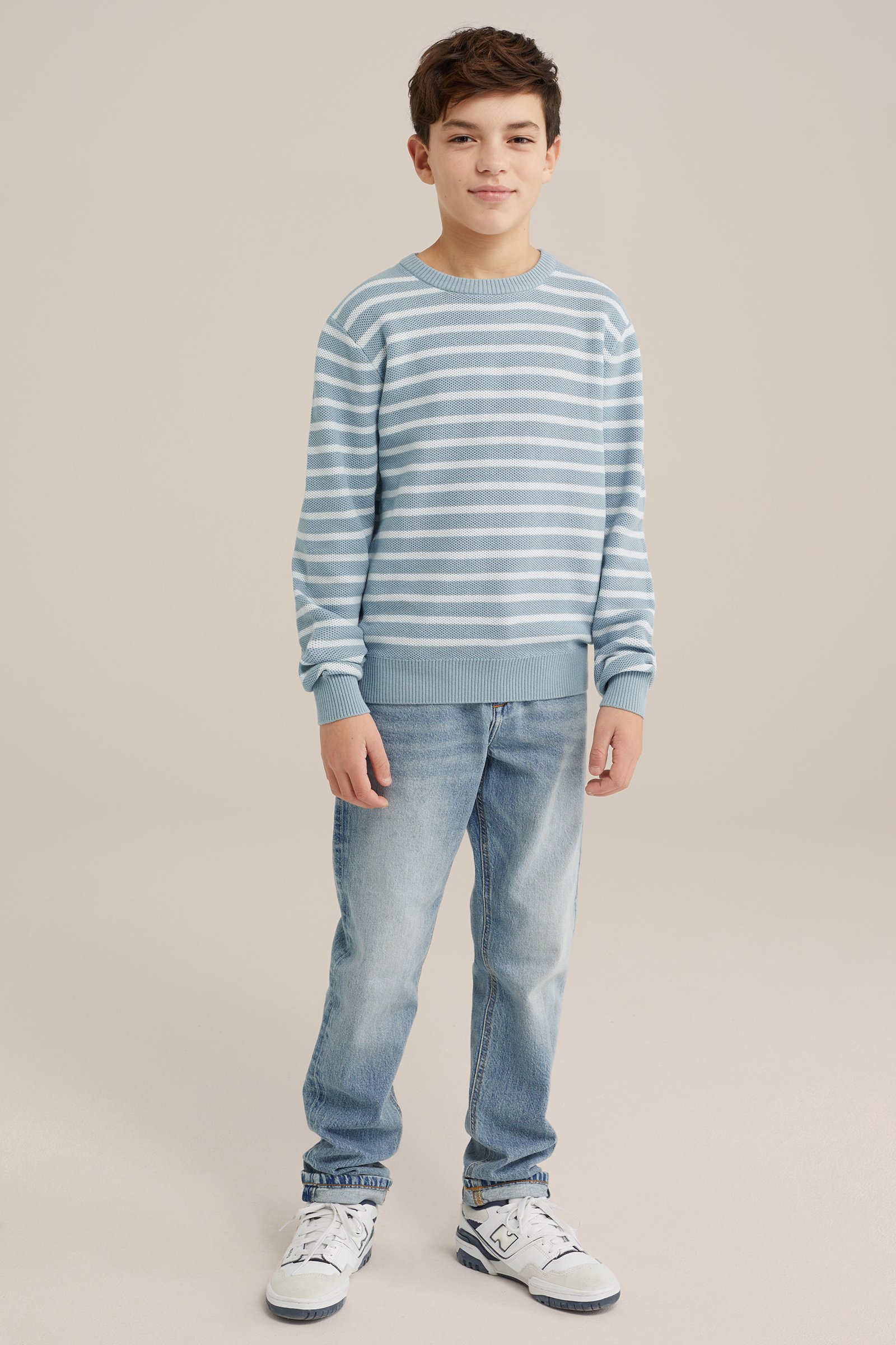 Jongens trui met dessin Blue Ridge Lichtblauw