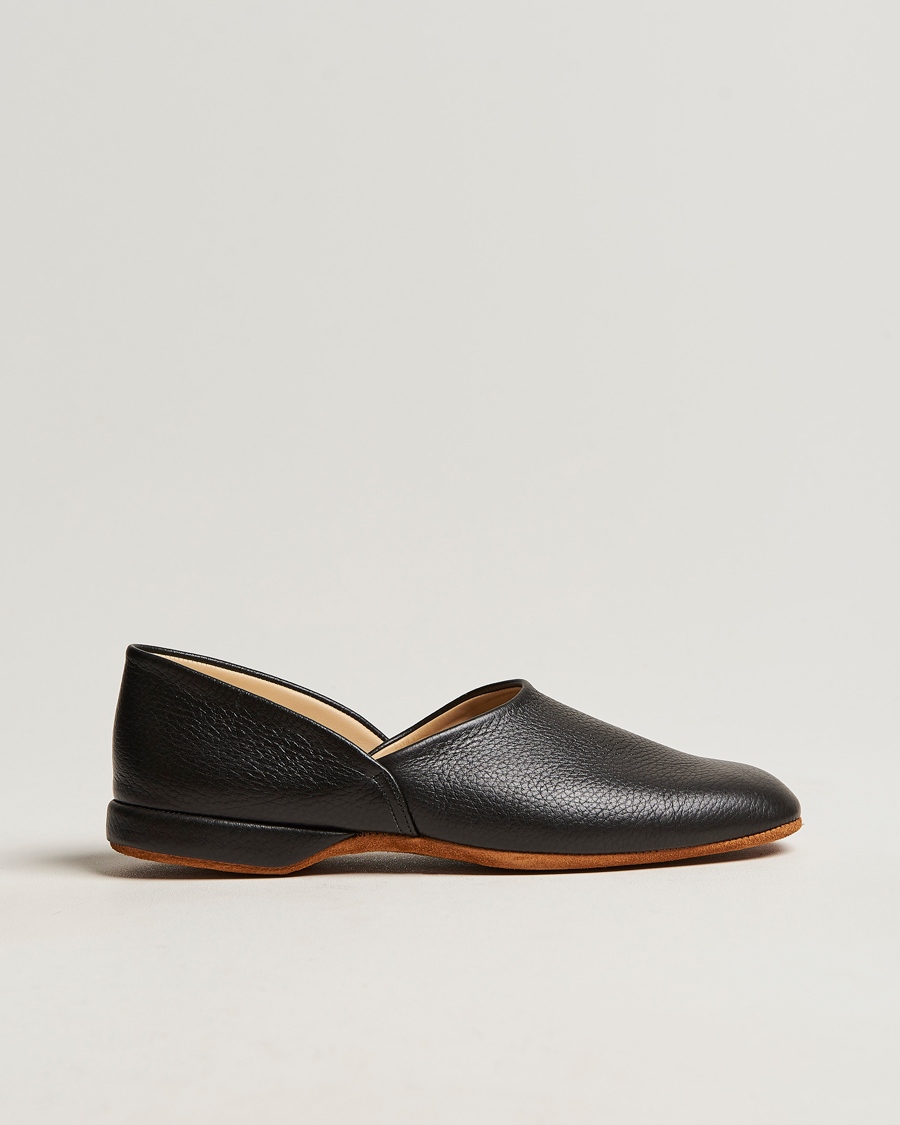 Crockett & Jones Grecian Home Slipper Black