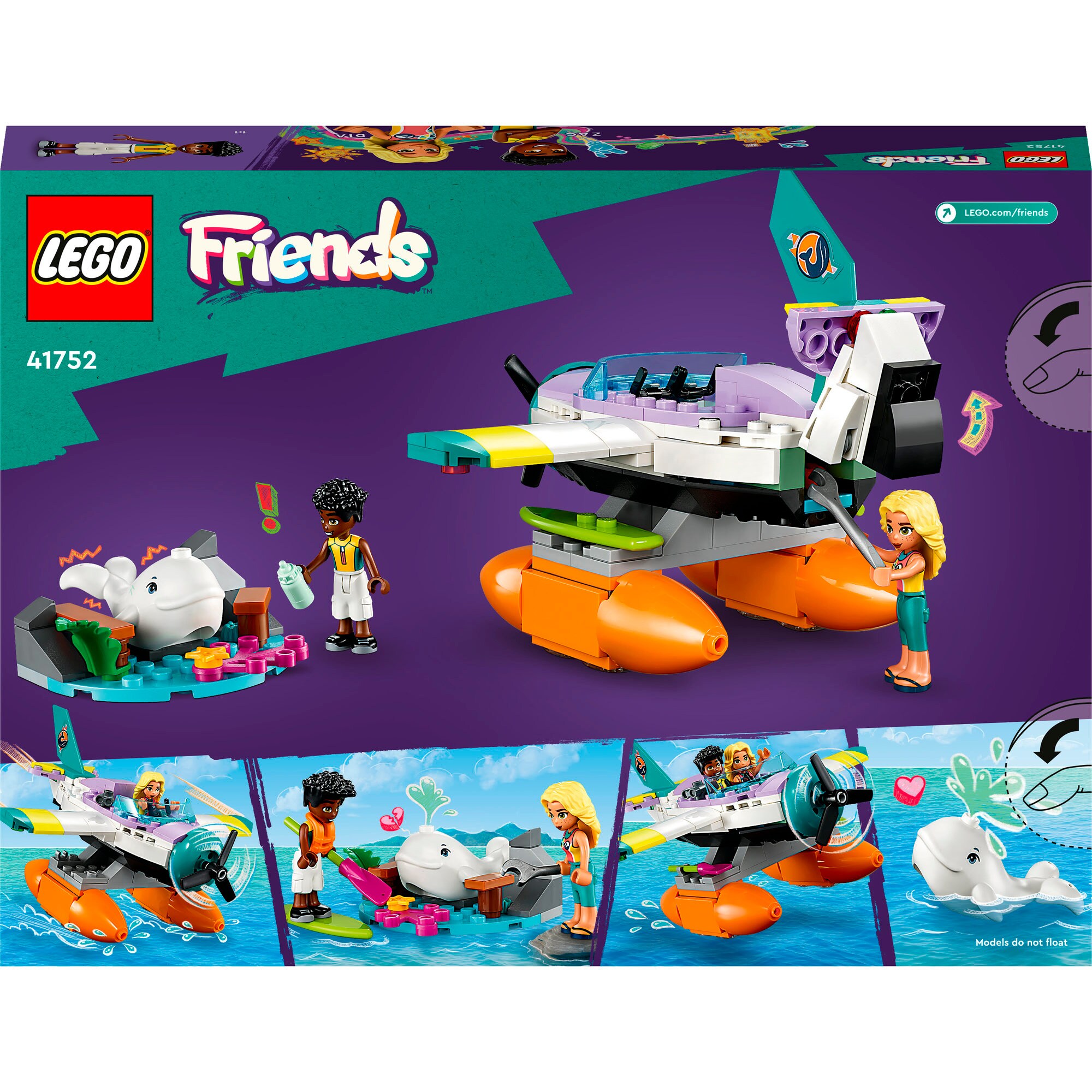 LEGO Konstruktionsspielzeug Friends Seerettungsflugzeug