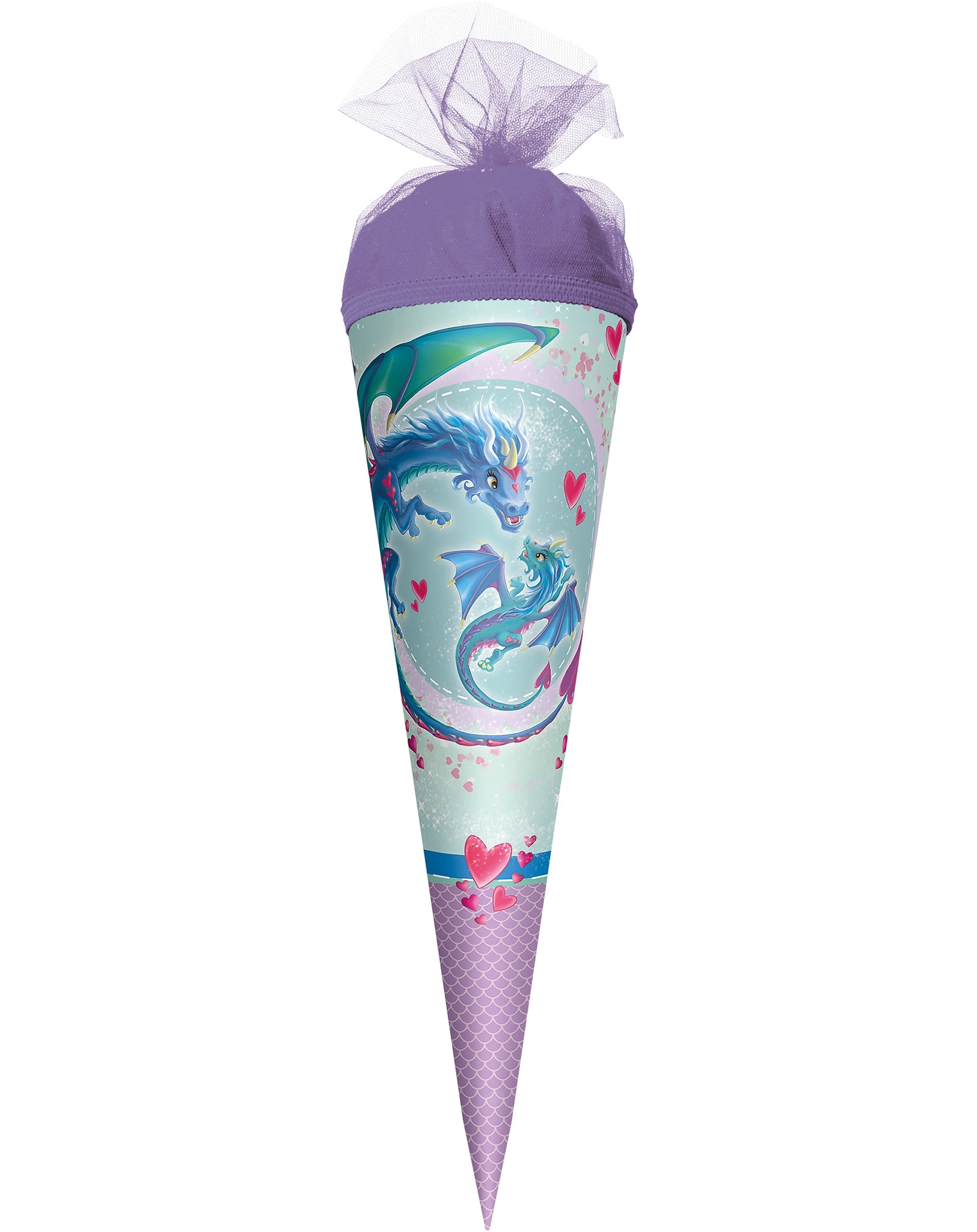 Schultüte DRACHENLIEBE (35cm)